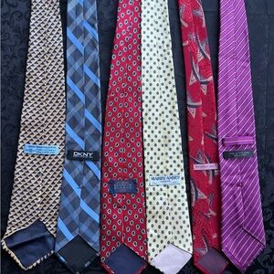 Lot of 6 Mens Silk Ties Ref# 10927
